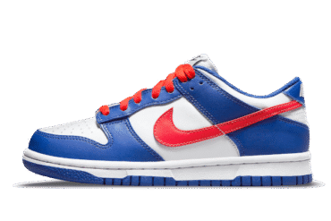 DUNK L - WHITE ROYAL RED