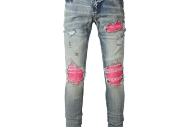 JEANS AMR - GREY/PINK