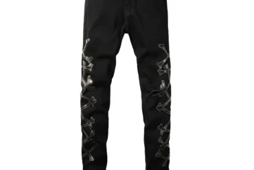 JEANS AMR - BLACK BONES