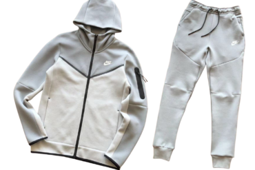 TECH FLEECE - GREY/WHITE