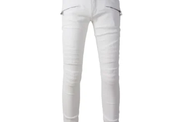 JEANS BLMN - WHITE ZIP